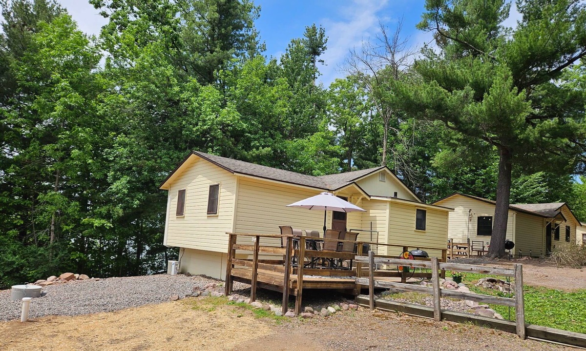 Chetek Cabin | 3-bedroom lakefront cabin with pontoon available.