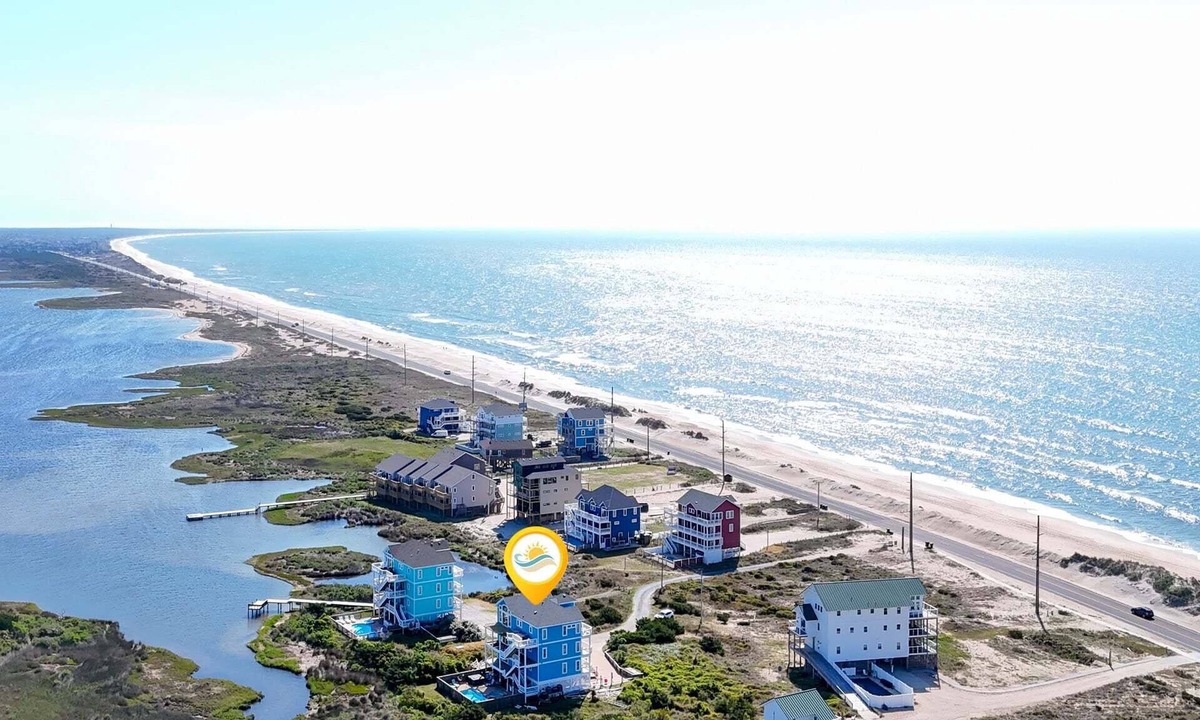 Hatteras House | 6 Bdrm, Ocean and Sound Views, Game Room, Theater, DOGS OK, Elevator, Pool, Kiddie Pool, Hot Tub