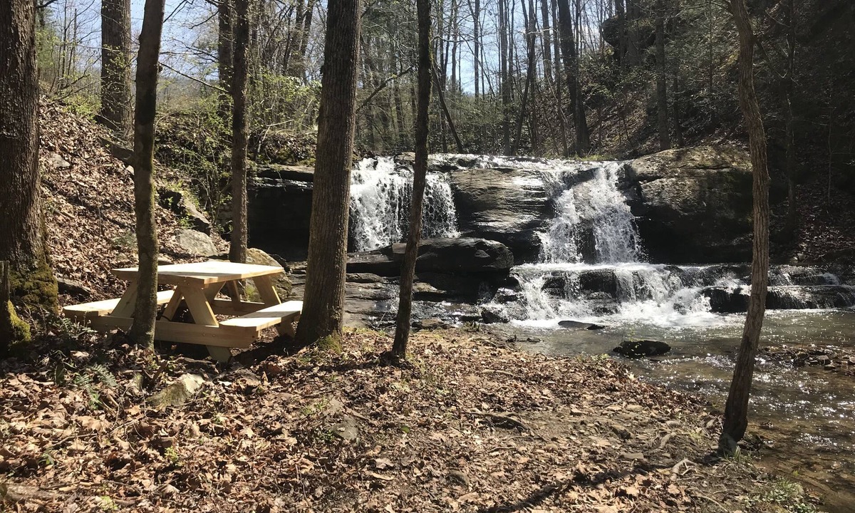 Maryville House | Cabin 2-Allegheny Falls-Mountain View -Private Waterfall- No Stairs-Brand New