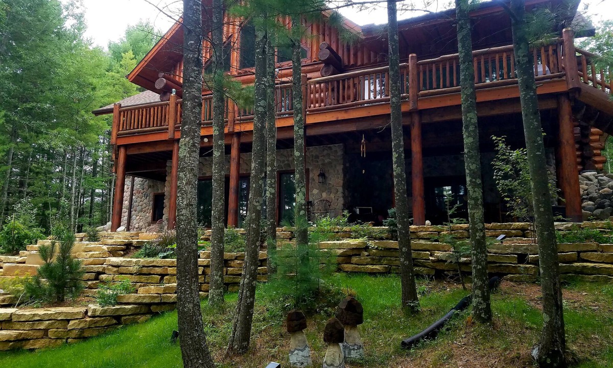 Elcho Cabin | Executive Log Home on Beautiful Lower Post Lake All Seasons