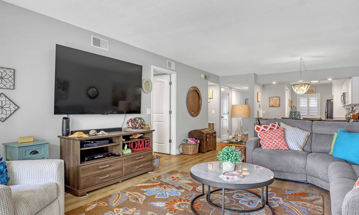 Cocoa Beach Condo | Ocean View Steps From Beach! 75” TV Free WiFi & Movie