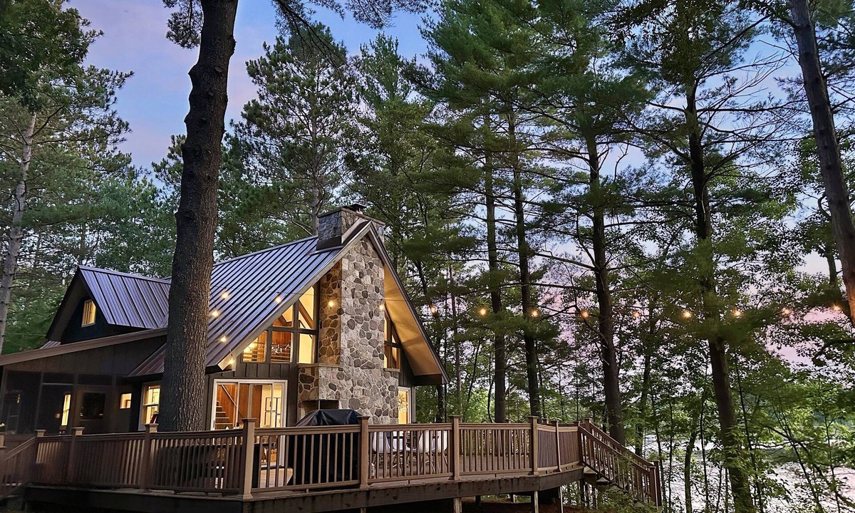 Oxford Ski Chalet | Parker Lake Chalet | Dock Near Dells Fire Pit