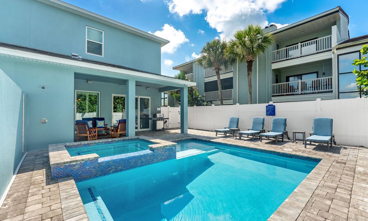 Ocean Shores House | Sea Haven | Private Beach Home Near Orlando | Heated Pool + Spa
