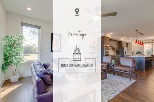 Hermitage House | Sleek Large Retreat 9 Beds Modern Kitchen