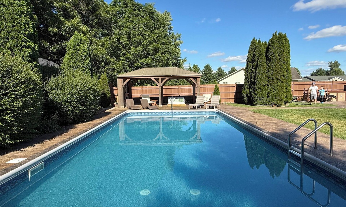 Spring Green House | Summer Paradise! In-Ground Pool, Hot Tub, Patios, and HUGE Home in Spring Green!