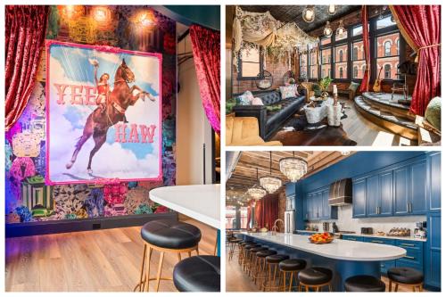 Downtown Nashville Apartment | The Velvet Songbird Downtown Luxe Sleeps 24