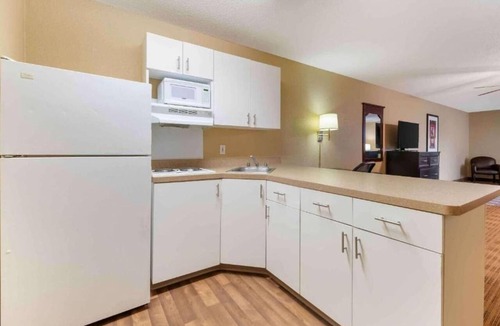 Eagan Apartment | 1 King Bed | Non-Smoking, Kitchen, Shower