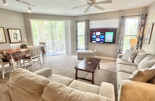 West Kissimmee Condo | 19-202 Gated Resort, Private balcony, heated pool, minutes from Disney! gym