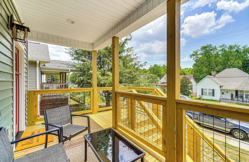 Old North Knoxville Cottage | 2 Mi to UT: Modern Retreat w/Covered Porch