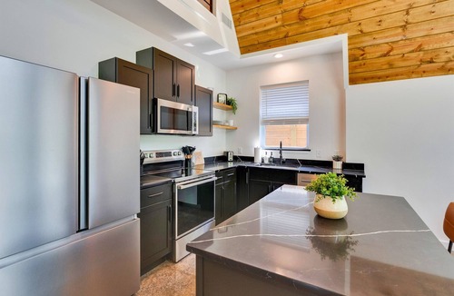 Mid America House | 3 A-Frame Retreats with Pools Near Hot Springs