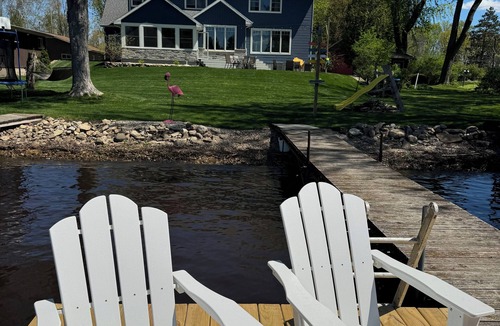 Fremont House | Beautiful waterfront home one hour from Green Bay!