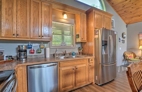 Sylvan Shores House | Beaver Lake Home w/Game Room, Boat Slip & Views!