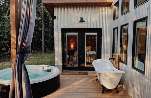 Spencer House | Crane's Cabin at Fall Creek Falls State Park- Outdoor Bathtub, Fireplace