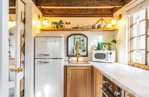 South Nashville House | Dreamy Tiny House Cottage with Hot Tub and Garden Patio