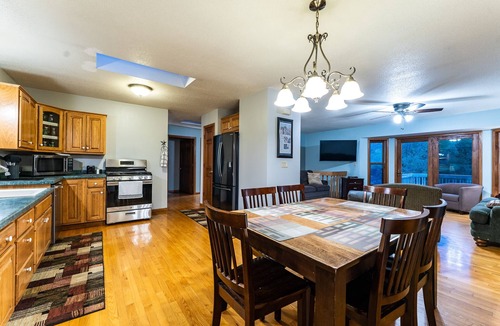 Mather House | Driftless Area Country House: large deck, spring fed creek, Amish area