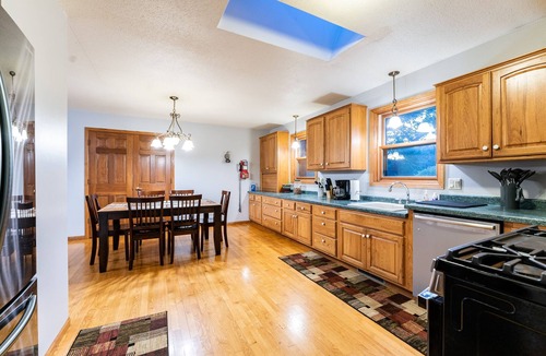 Mather House | Driftless Area Country House: large deck, spring fed creek, Amish area