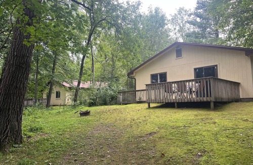 Chetek Cabin | Family-friendly, rustic cabin overlooking the lake at Oak Grove Resort in Chetek