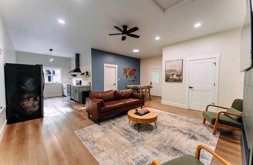 Shoals Cabin | Hidden Family Cabin with Hot Tub
