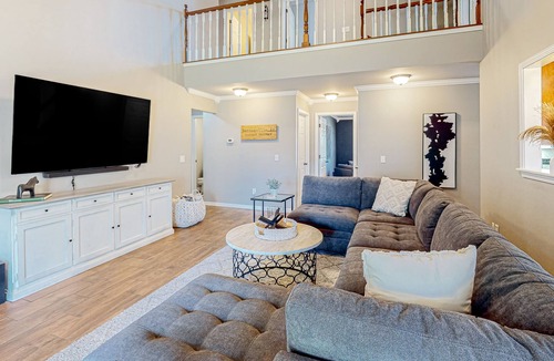 Bentonville House | Home in great location with fenced yard, fireplace, bikes, grill, patio, dogs OK