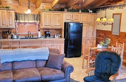 Sylvan Shores Cabin | Lake Shore Cabins on the Waterfront of Beaver Lake with Boat Dock & Swim Deck