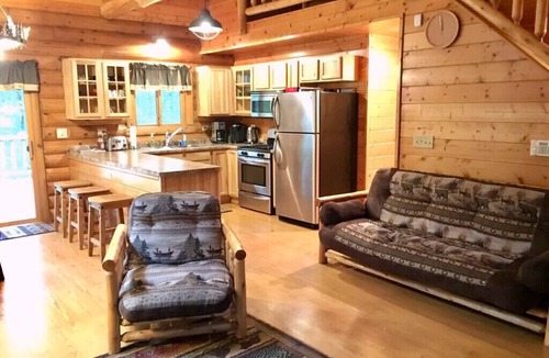 Babcock Cabin | Log Cabin Near Lakes & Trails – Fireplace, Fire Pit, Patio & Games for All