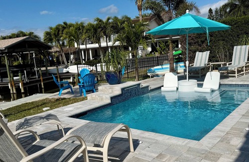 Banana River Estates House | Luxury Escape w/Heated & Cooled Pool/Spa