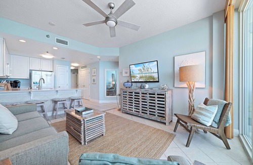 Gulf Shores Condo | Luxury Gulf Front Getaway! Coastal Chic Escape at Lighthouse! Penthouse Views!