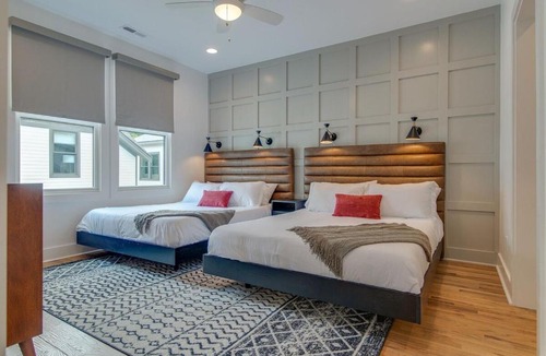 Greenwood House | Modern East Nashville Townhome Walk To Local Favorite Restaurants And Bars 2 Car Garage Smart TVs in Every Room Near Five Points The Gulch And 10 min to Broadway 24 Hr Hospitality