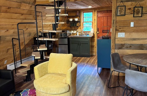 Hadley Cabin | Modern Rustic Adirondack A-Frame with AC