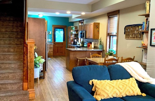 Dubuque House | Neighborhood Townhome with Botanical Vibes