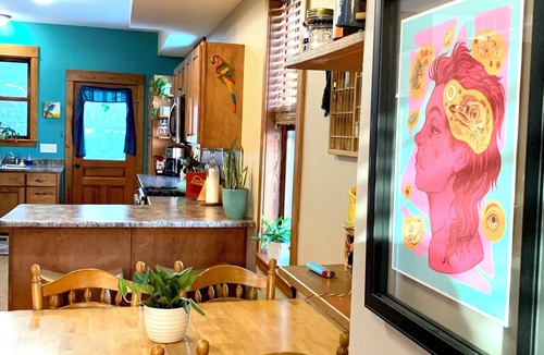 Dubuque House | Neighborhood Townhome with Botanical Vibes