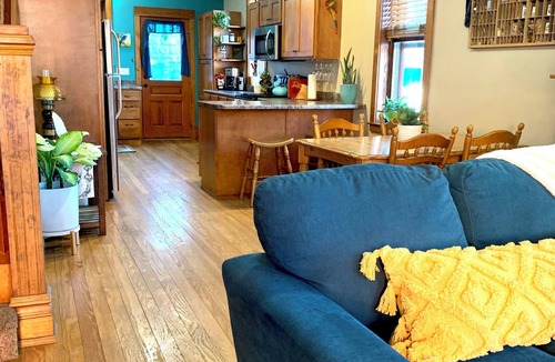 Dubuque House | Neighborhood Townhome with Botanical Vibes