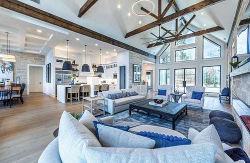 Eatonton Cabin | NEW! Lake Oconee 5BR Ultra-Luxury Lakefront Home with top amenities! Sleeps 14