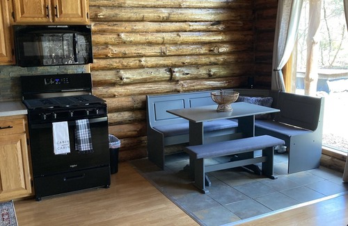 Muscoda Cabin | Newly remodeled log cabin next to beautiful Wisconsin River- Rivers Edge Cabin