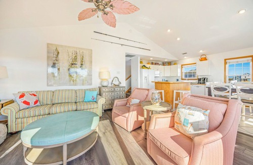 Salvo House | Oceanview Dog Friendly Home w/Private Pool, Hot Tub, Indoor and Outdoor Games