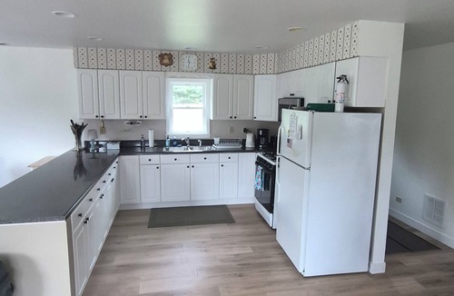 Lyndon Station House | Peaceful Vacation Home Near Wisconsin Delles with the pond on 80 Wooded Acres.