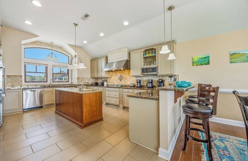 Salvo House | Premier Oceanfront Dog Friendly with Pool, Hot Tub, Elevator, Theater, Tiki Bar