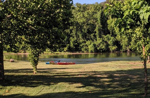 Hardy RV Rental | Primitive Riverside Camping with picnic table, from, and pet friendly