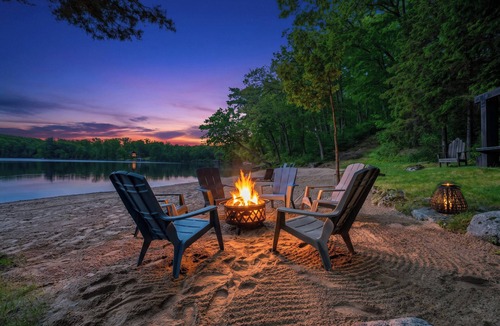 New Auburn Cabin | Private Beach Paradise: The Ultimate Luxury Lakefront Escape!