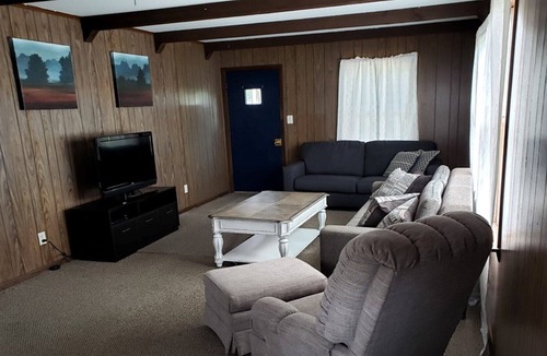 Mauston Cabin | Private Cabin nestled in pines and a short walk to Wisconsin River on 72 acres