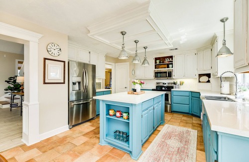 Terramar Beach House | Private Canal Home w/Boat Dock, 2 Living Areas - Fish from the Deck!