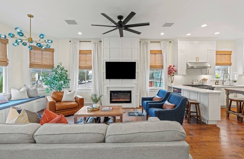 San Jacinto House | Private heated pool + outdoor oasis. 3 blocks to the beach!