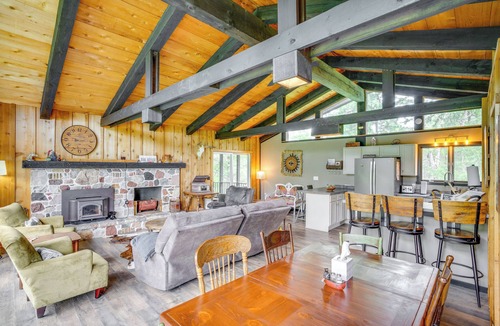 Shawano Cottage | Private Hot Tub: Riverfront Escape in Shawano