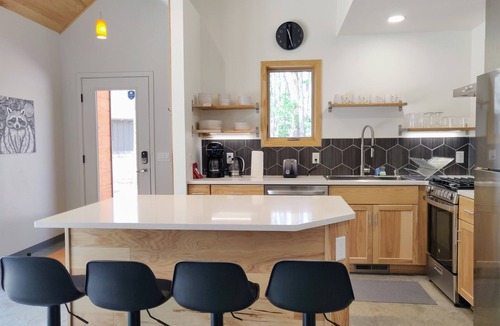 Wisconsin Dells Cabin | Raccoon Cabin @ Orange Tractor Retreat: a new, modern cabin on 40 private acres