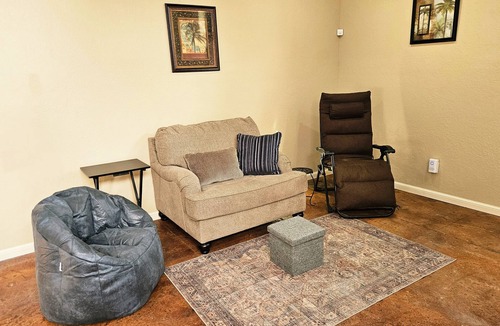 Fletcher House | Rest, Rejuvenate, and Renew in our cozy Relaxation Room
