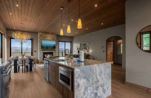 Sevierville Cabin | Rooftop Deck w Fireplace, Pool w/Grotto, Game Room, Hot Tub, Panoramic Views