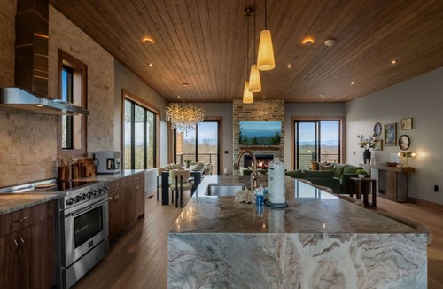 Sevierville Cabin | Rooftop Deck w Fireplace, Pool w/Grotto, Game Room, Hot Tub, Panoramic Views