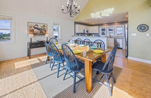 Wind Over Waves House | SemiSoundfront Dog Friendly w/Pool, Elevator, Hot Tub, Tiki Bar, Cmty Boat Ramp