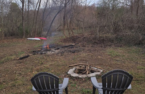 Louisville Cabin | Serene cabin with a pond and creek perfect for relaxing nature adventures