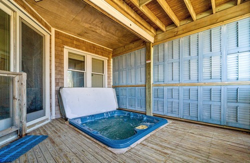 Hatteras House | Sprawling & luxe home with pool, hot tub, balconies, grill, game room, & AC
